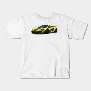 P1 GTR Supercar Racing Cartoon Kids T-Shirt